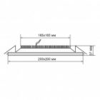Светодиодная панель LED Feron AL2111 12W 4000k 960lm 160х160х35mm изображение 4