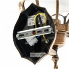 Светильник садово-парковый Сфера Feron PL3701 E27 180х200х320мм черное золото (на стену вверх) изображение 10