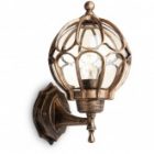 Светильник садово-парковый Сфера Feron PL3701 E27 180х200х320мм черное золото (на стену вверх) изображение 4