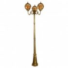 Светильник садово-парковый Сфера Feron PL3809 3xE27 600х600х2290мм черное золото (столб 2,29м) изображение 2