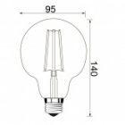 Лампа филаментная светодиодная шар Foton FL-LED Vintage G95 10W 2200K 220V E27 1000Lm D95x140mm изображение 2