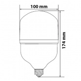 Лампа светодиодная Feron LED LB-65 40W 4000K 175-265V E27-E40 3800Lm белый свет изображение 2