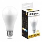Лампа светодиодная Feron LB-98 A65 20W 2700K 230V E27 теплый свет изображение 2