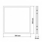 Светодиодная панель LED Feron AL2113 36W 4000k 2900lm белый, драйвер в комплекте 595х595х8mm изображение 4