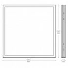 Светильник светодиодный Feron LED AL2115 36W 6500K 2900Lm IP40 матовый 595x595х15mm изображение 3