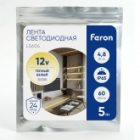 Светодиодная лента Feron LS604 60SMD(3528) 4.8W/м 12V IP65 5000х8х3.8mm теплый белый изображение 8