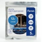 Светодиодная лента Feron LS603 60SMD(3528) 4.8W/m 12V IP20 5000х8х0.22mm синий изображение 16