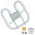 Лампа Osram CFL Square 16W/827 4-Pin GR10q теплая изображение 1
