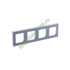 Рамка ABB Levit 4 поста серебро / дымчатый черный изображение 4
