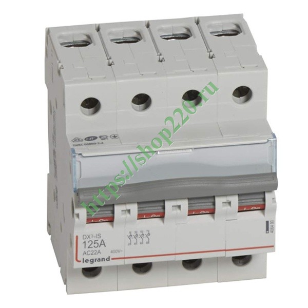 Модульные выключатели-разъединители Legrand DX3-IS купить в Москве не ...