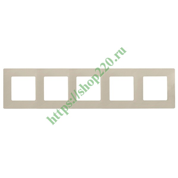 Рамка Legrand Etika 5 постов, слоновая кость (бежевый) 672515 купить по ...