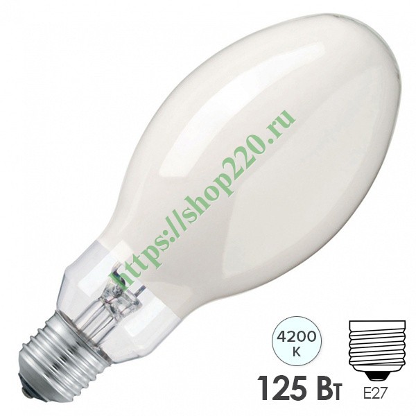 Лампа ртутная Philips HPL-N 125W/542 E27