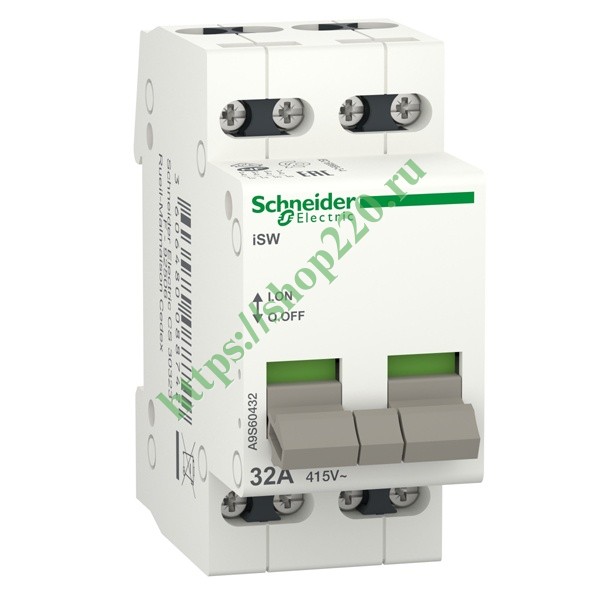Купить Выключатель нагрузки iSW Acti 9 Schneider Electric 4П 32A ...