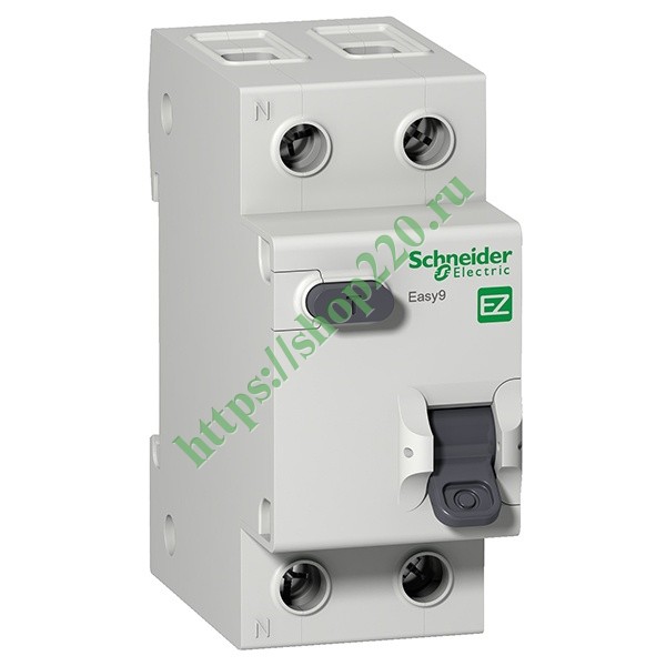 Дифференциальный автомат Schneider Electric Easy9 1П+Н 16А 30мА C тип AC 4,5кА  2 модуля (дифавтомат, АВДТ)