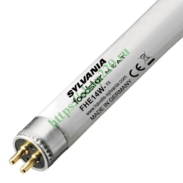 Лампа люминесцентная для мясных продуктов T5 Sylvania FHE 14W/176 ...