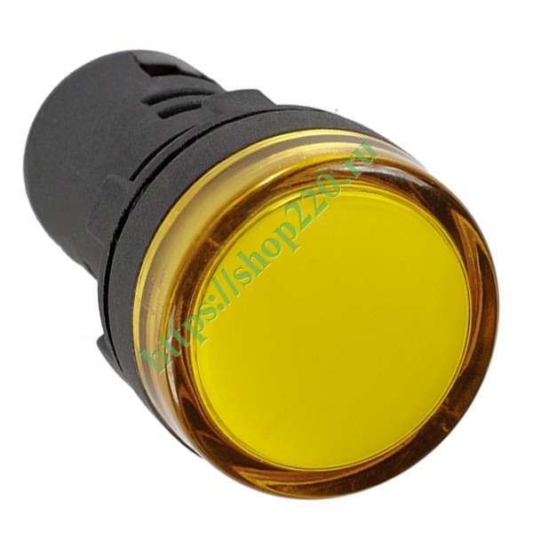 Лампа ИЭК AD22DS(LED)матрица d22мм желтый 24В AC/DC BLS10-ADDS-024-K05 .