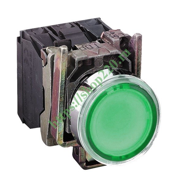 Кнопка Schneider Electric XB4BW33B5 c возвратом, с подсветкой 24В 22мм ...