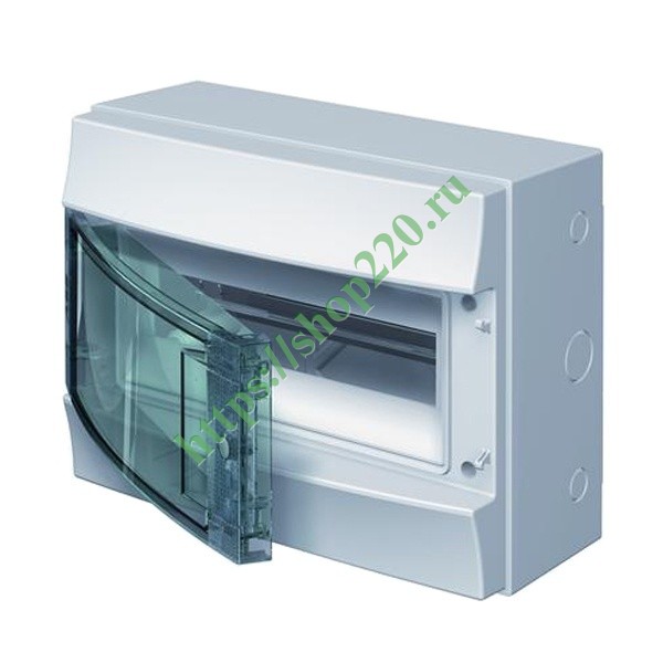 Влагозащищенный настенный шкаф ABB Mistral65 12М прозрачная дверь с клеммным блоком 65P12X12A
