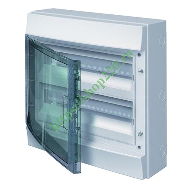 Влагозащищенный настенный шкаф ABB Mistral65 36М (2х18) прозрачная дверь с клеммным блоком 65P18X22A