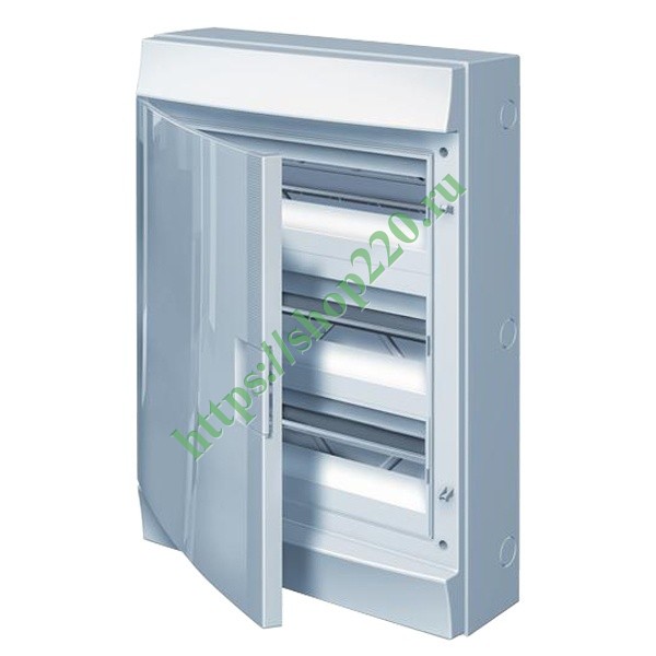 Влагозащищенный настенный шкаф ABB Mistral65 54М (3х18) непрозрачная дверь без клеммников 65P18X31