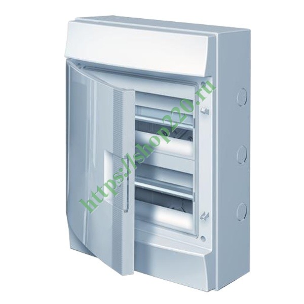 Влагозащищенный настенный шкаф ABB Mistral65 24М (2х12) непрозрачная дверь без клеммников 65P12X21