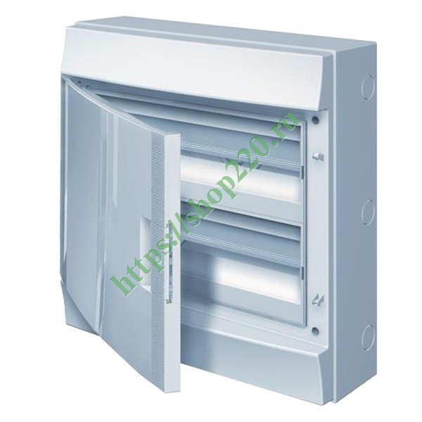 Влагозащищенный настенный шкаф ABB Mistral65 36М (2х18) непрозрачная дверь без клеммников 65P18X21