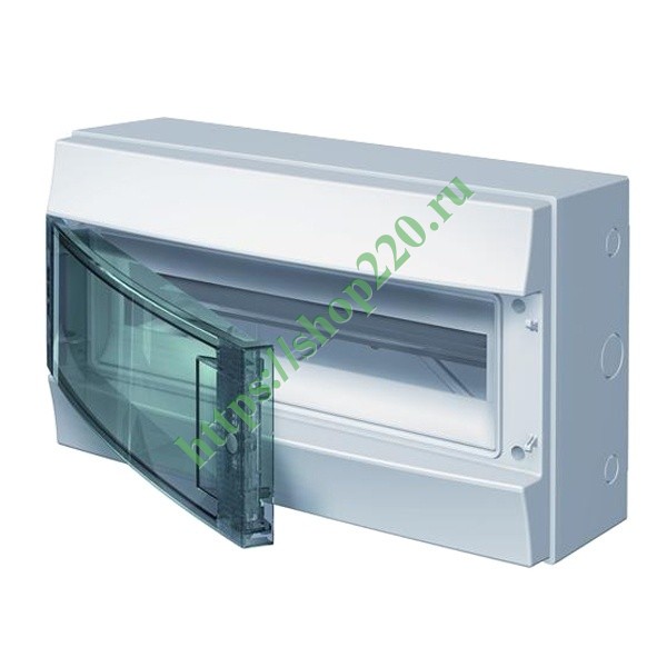 Влагозащищенный настенный шкаф ABB Mistral65 18М прозрачная дверь без клеммного блока 65P18X12