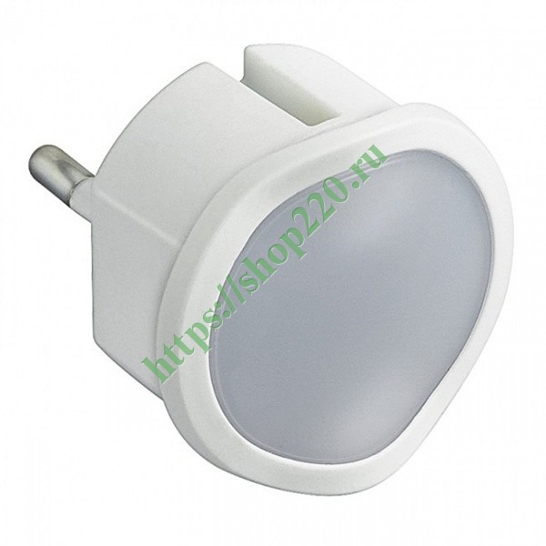 Ночник Legrand со встроенным светорегулятором 230В - 0,06Вт белый