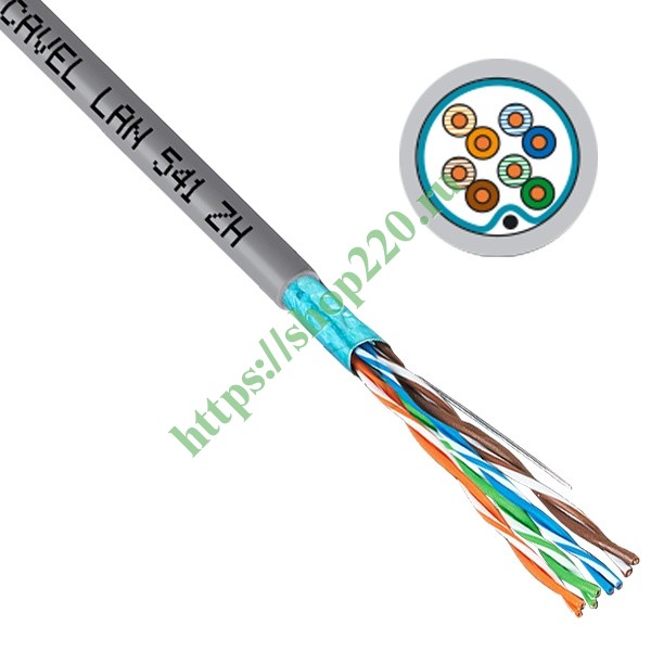 Информационный кабель (витая пара) FTP (F-UTP) экранированный купить в ...