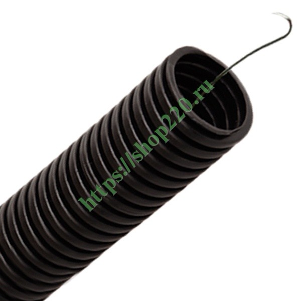 Труба гофрированная ПНД HF стойкая к ультрафиолету черная (гофра ...