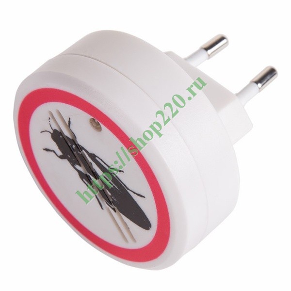 Ультразвуковой отпугиватель тараканов REXANT Радиус до 30м 5W 220V 6x6x6см (пластик) Частота: 12кГц