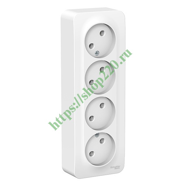 Розетка компьютерная schneider electric blanca blnia045001 открытая установка белая