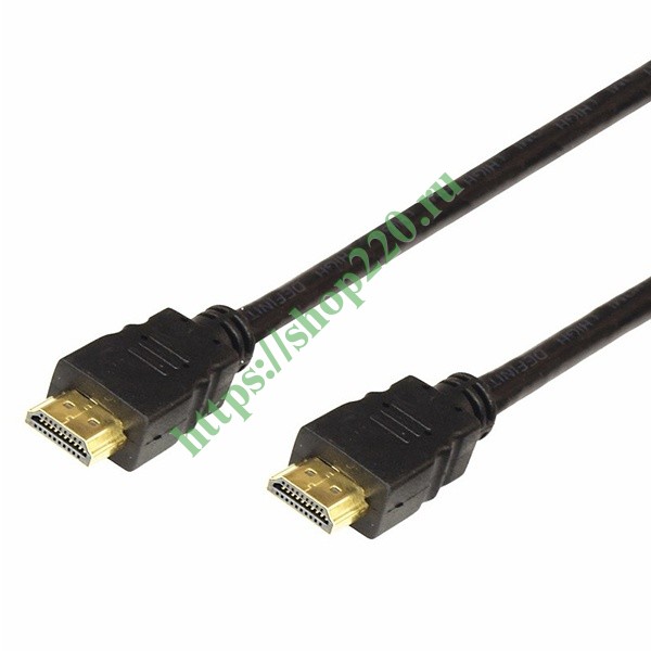 Шнур HDMI-HDMI gold 1М с фильтрами