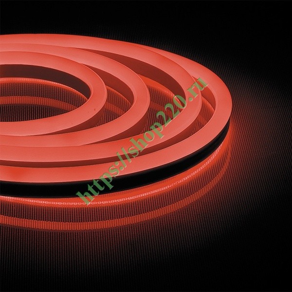 Светодиодная неоновая LED лента Feron LS720 120SMD(2835)/м 9,6W/м красный 220V IP67 длина 50м