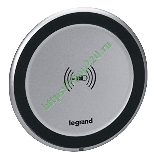 Беспроводное зарядное устройство для смартфонов встраиваемое в мебель 1А Legrand