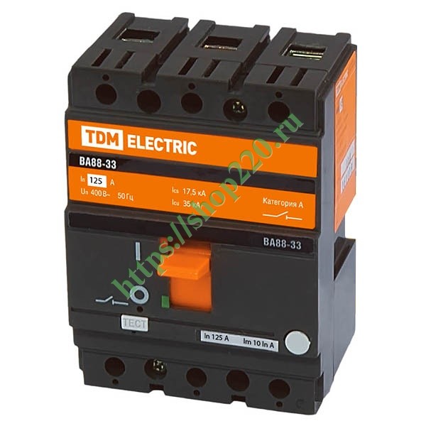 Автоматический выключатель ВА88-33 3Р 125А 35кА TDM (автомат ...