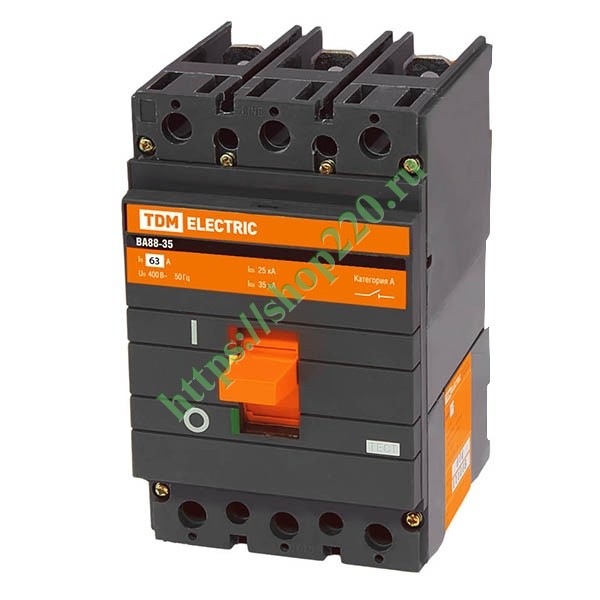 Автоматический выключатель ВА88-35 3Р 63А 35кА TDM (автомат ...