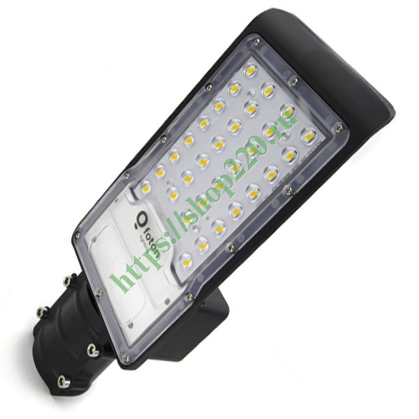 Консольный светодиодный светильник FL-LED Street-01 50W 2700K 5200Lm 230V черный 300x155x55mm