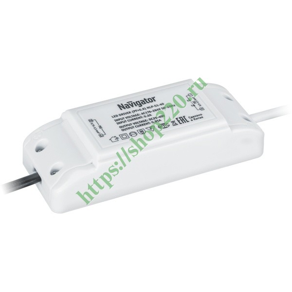 Драйвер ND-P40-1000mA-IP40 (для панели серии NLP-S1-40 артикулы 61545 ...