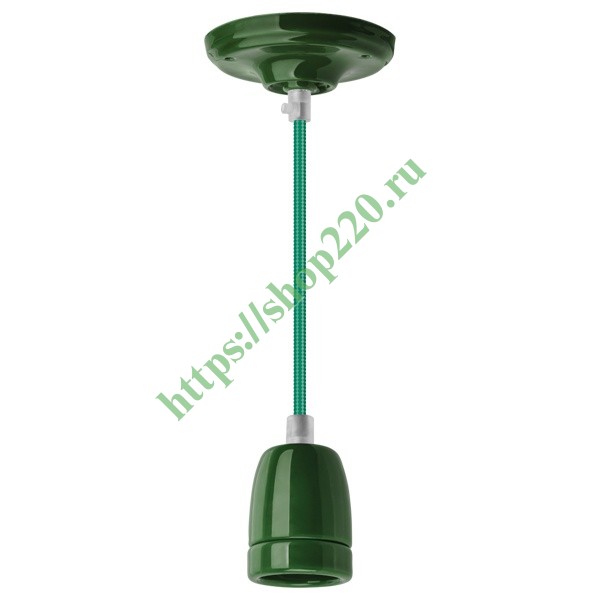 Светильник декоративный подвесной 61 533 NIL-SF03-014-E27 max60W 1м. керамика темно-зеленый
