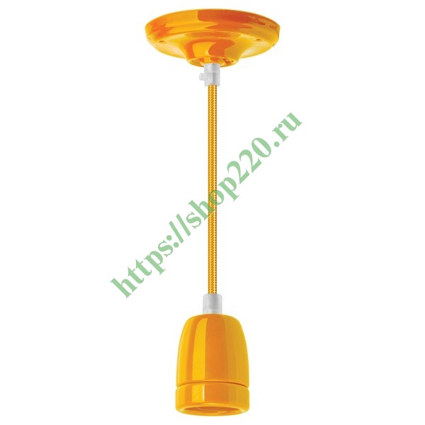 Светильник декоративный подвесной 61 534 NIL-SF03-015-E27 max60W 1м. керамика желтый