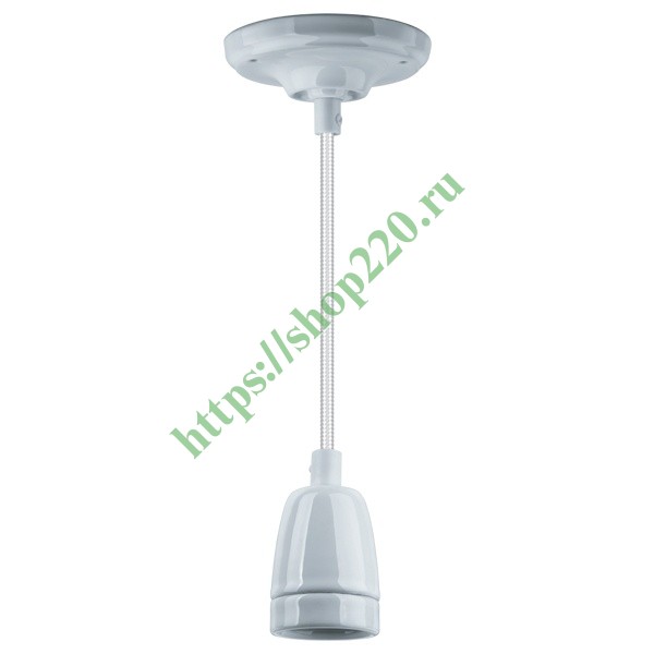 Светильник декоративный подвесной 61 528 NIL-SF03-001-E27 max60W 1м. керамика белый