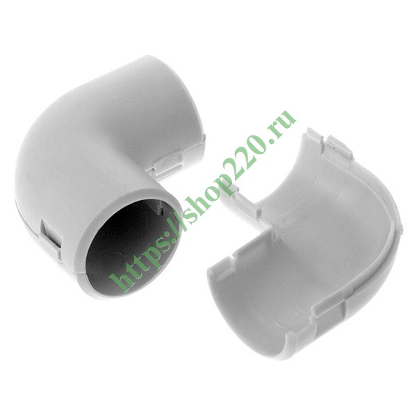 Соединитель угловой разборный Промрукав для труб ПВХ d20мм (50шт/800шт ...