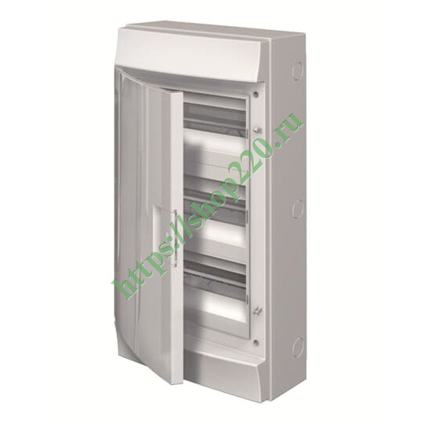 Влагозащищенный настенный шкаф ABB Mistral65 36М (3х12) непрозрачная дверь с клеммным блоком