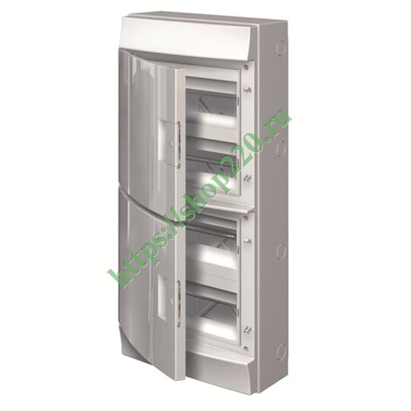 Влагозащищенный настенный шкаф ABB Mistral65 48М (4х12) непрозрачная дверь с клеммным блоком