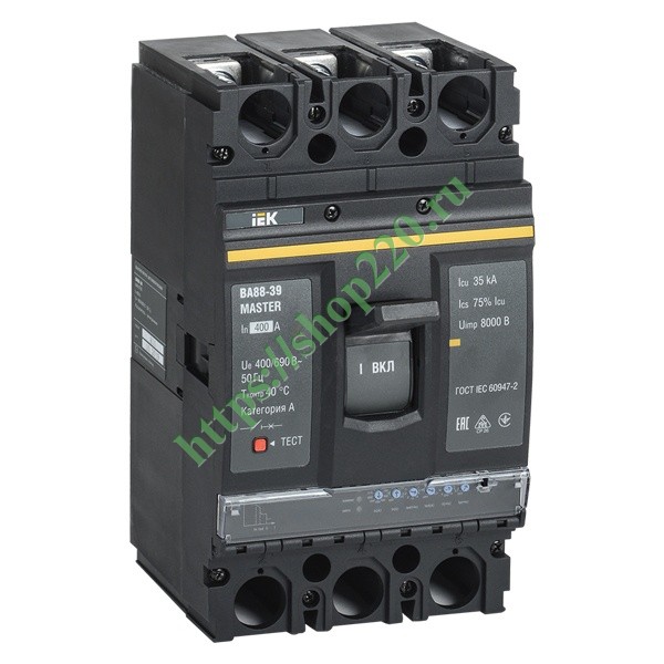 Автоматический выключатель ВА88-39 Master 3Р 400А 35кА ИЭК с ...