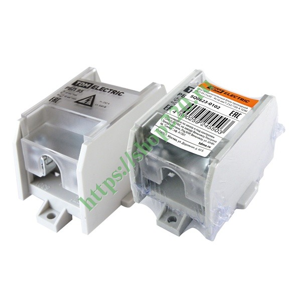 Распределительный блок проходной РБП 95 (1х95 - 4х16 мм2) 232/100 А TDM ...