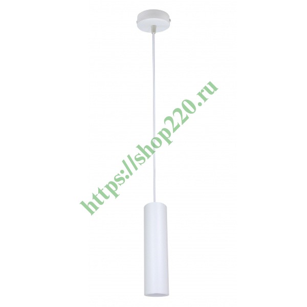 Светильник подвесной ЭРА L1 GU10 WH 300 D80x300mm белый 5056306016707