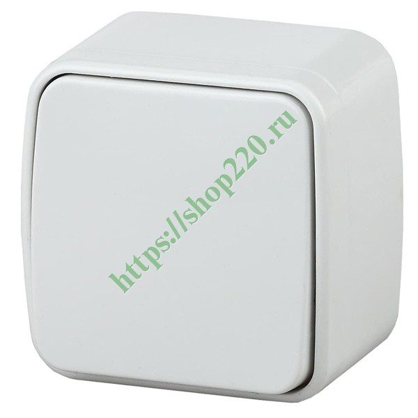 Выключатель накладной 10А-250В IP20 Polo Intro, белый 3-101-01 (5056183753603)