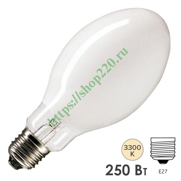 Лампа ртутная ДРВ Philips ML 250W 225-235V E27 бездроссельная ...